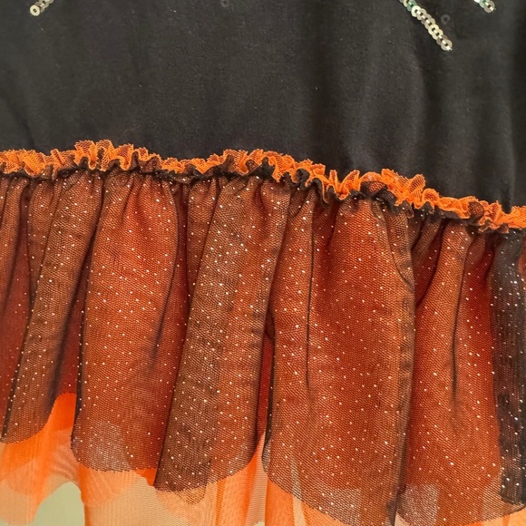 Little Lass 3T Girls Black & Orange Girls Halloween Fall Cat Long Sleeve Top - Picture 2 of 5